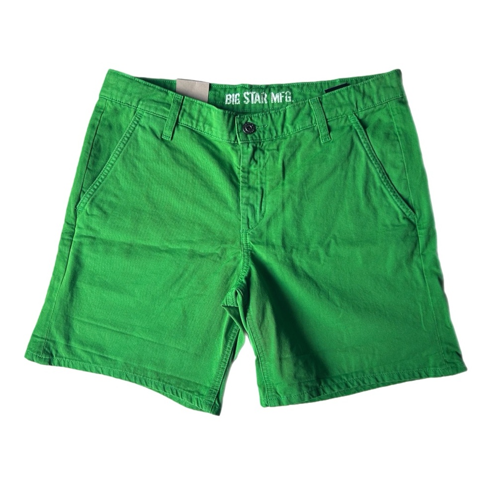 Big Star Mfg Avery Short Boyfriend Chino Sways Apple Green